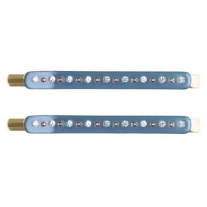 DARK Crystal Bobby Pins Stone Blue 2pcs