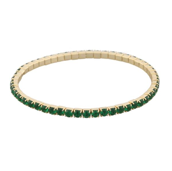 Snö Of Sweden Meadow Elastic Bracelet Gold/Green M/L