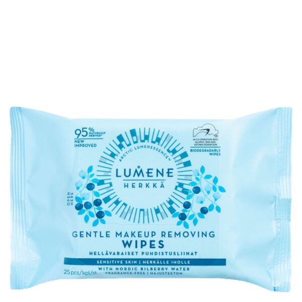 Lumene HERKKÄ Gentle Makeup Removing Wipes 25 kpl