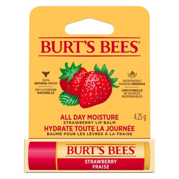 Burts Bees Lip Balm Strawberry Blister 4