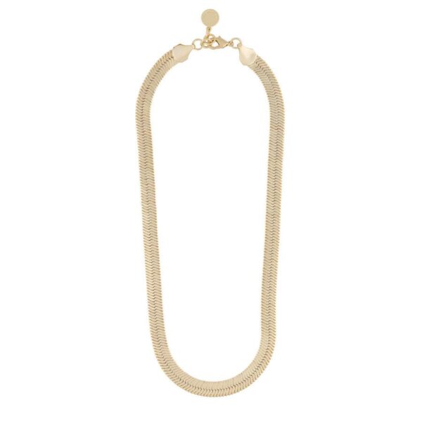 Snö Of Sweden Bella Chain Necklace Plain Gold 45cm