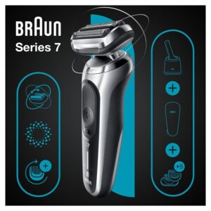 Braun Series 7 71-S7500cc Electric Shaver with Precision Trimmer