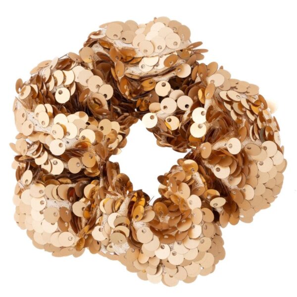 DARK Sequin Scrunchie Gold