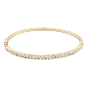 Snö Of Sweden Essence Oval Bracelet Gold/Clear 60mm