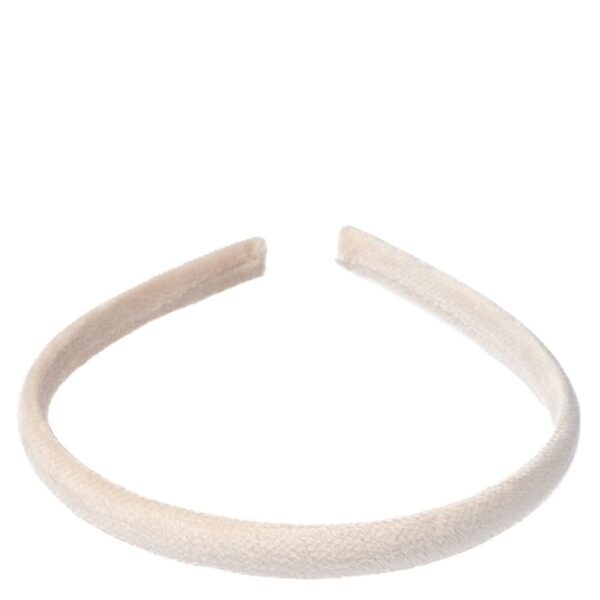 DARK Velvet Hairband Thin Sand