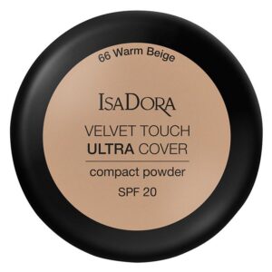 IsaDora Velvet Touch Ultra Cover Compact Powder SPF20 66 Warm Bei