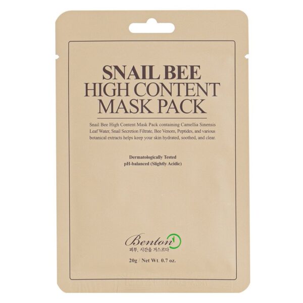 Benton Snail Bee High Content Mask 1pcs