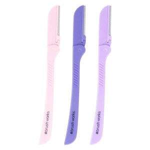 Brushworks Precision Eyebrow Razor 3pcs