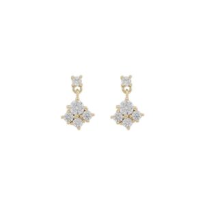 Snö Of Sweden Copenhagen Small Earring Gold/Clear