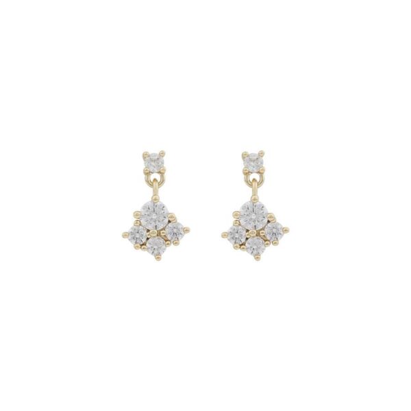 Snö Of Sweden Copenhagen Small Earring Gold/Clear