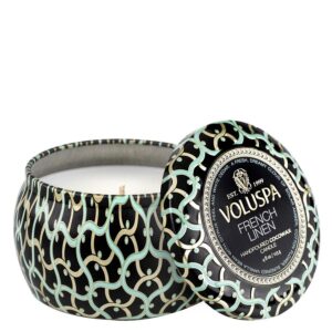 Voluspa Mini Tin Candle French Linen 113g