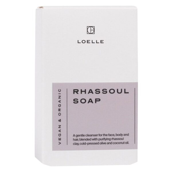 Loelle Organic Skincare Moroccan Rhassoul Soap Bar 75g