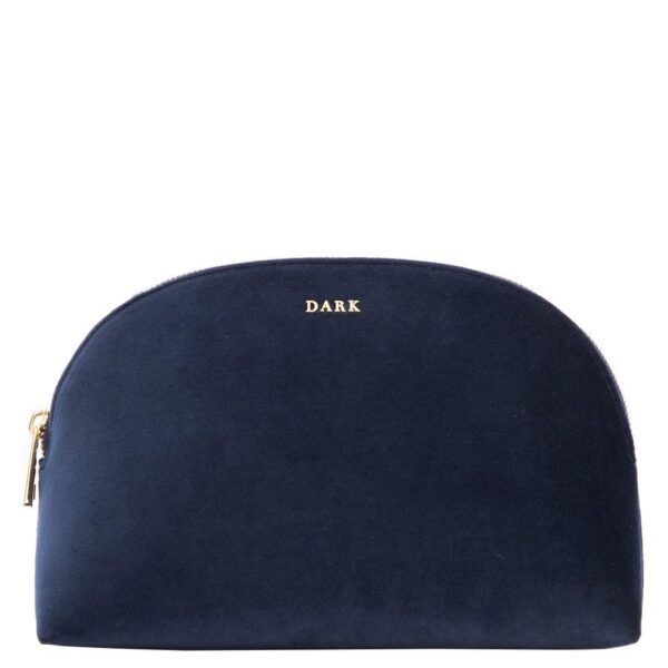 DARK Velvet Make-Up Pouch Large Navy Blue