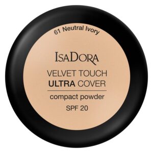 IsaDora Velvet Touch Ultra Cover Compact Powder SPF20 61 Neutral