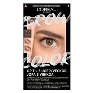 L&apos;Oréal Paris Brow Color Kit Semi-Permanent Eyebrow Color 5.0 Bru