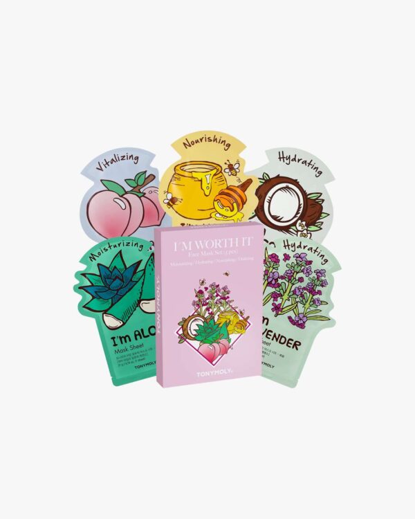 I&apos;m Worth It Face Mask Set 5 stk