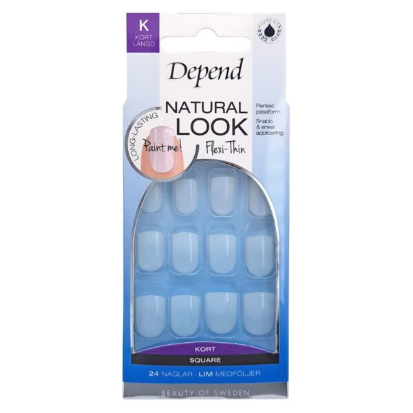 Depend Natural Look Short Square 24pcs