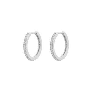 Snö Of Sweden Essence Ring Earring Silver/Clear 20mm