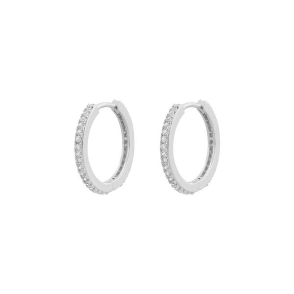 Snö Of Sweden Essence Ring Earring Silver/Clear 20mm