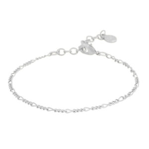 Snö Of Sweden Kansas Mini Bracelet Plain Silver 16-18