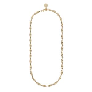 SNÖ of Sweden Lisbon Big Necklace Plain Gold 45cm