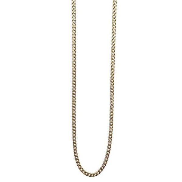 DARK Plain Chain Necklace Gold 40cm