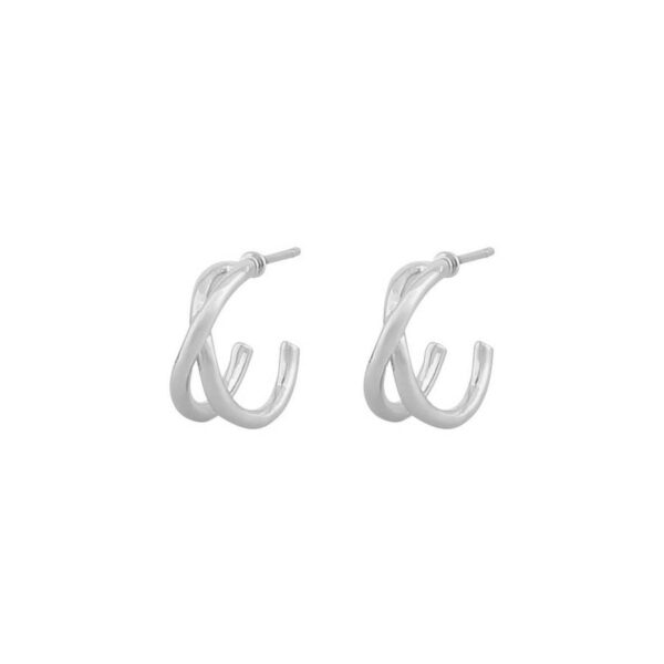 Snö Of Sweden Sevilla Small Oval Earring Plain Silver 11mm