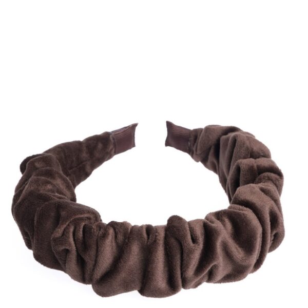 DARK Velvet Hair Band Wave Chocolate Brown