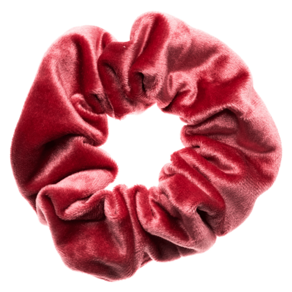 DARK Velvet Scrunchie Candy Pink