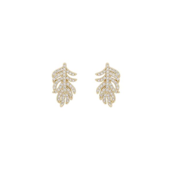 Snö Of Sweden North Big Earrings Gold/Clear 14