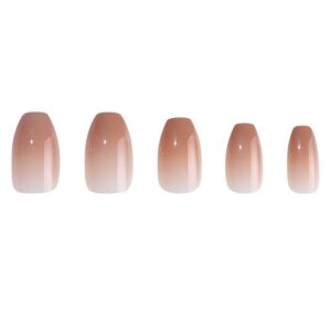 DUFFBEAUTY Nude Ombre Reusable Press-On Manicure