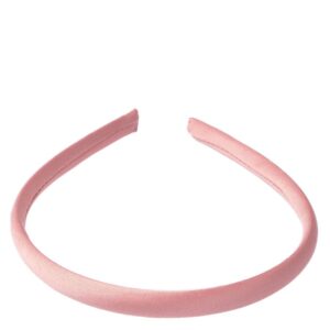 DARK Satin Hair Band Thin Rose