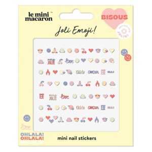 Le Mini Macaron Mini Nail Stickers Jolie Emoji