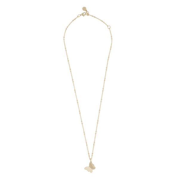 Snö Of Sweden Vega Big Pendant Necklace Plain Gold