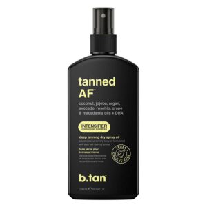 B.Tan Tanned AF Intensifier Deep Tanning Dry Spray Oil 236ml