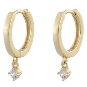 Snö Of Sweden Camille Small Ring Earring Gold/Clear 14