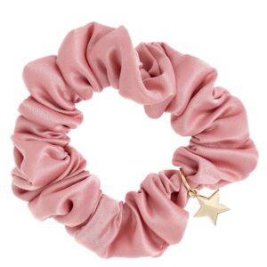 DARK Satin Scrunchie Rose