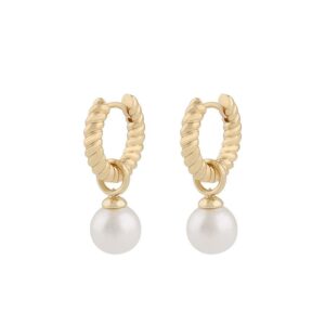 Snö Of Sweden Lydia Pearl Ring Pendant Earring Gold/White Onesize