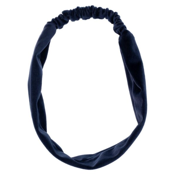 DARK Velvet Headband Navy Blue