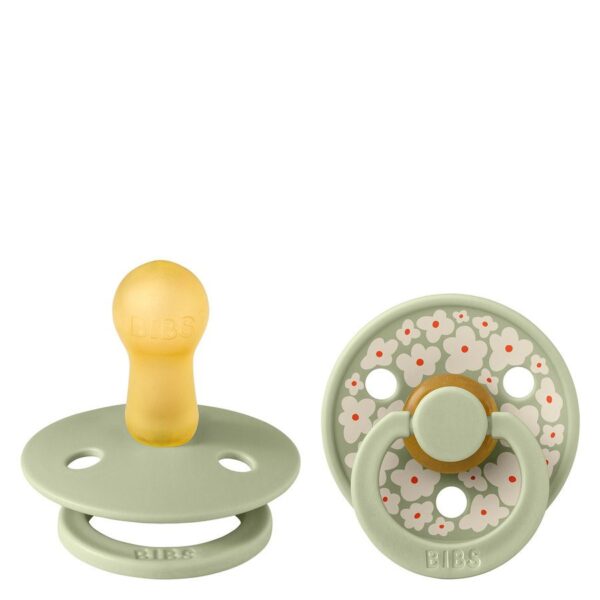 BIBS Pacifier Colour Latex Studio Collection Jasmine Sage Mix Siz