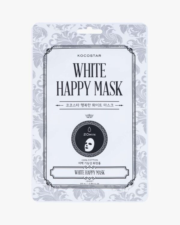 White Happy Mask 1 stk