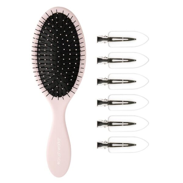 Brushworks Luxury Pink Hair Styling Set 7pcs