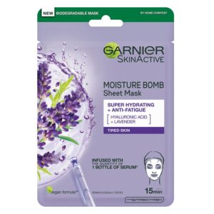 Garnier SkinActive MoistureBomb Tissue Mask Lavendel 28g