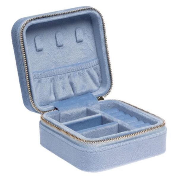 DARK Velvet Jewellery Box Mini Light Blue