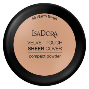 IsaDora Velvet Touch Sheer Cover Compact Powder 46 Warm Beige 10g