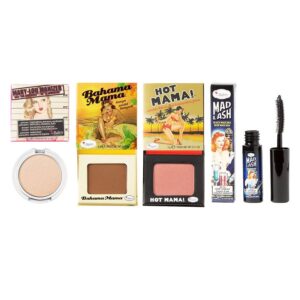 The Balm Travel Set With Cosmetics Bag 4pcs