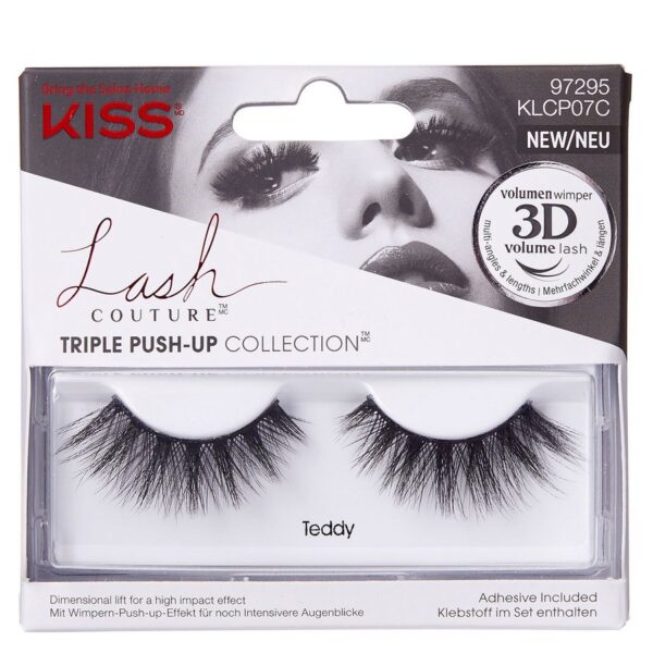 KISS Lash Triple Push Up Teddy 1pair