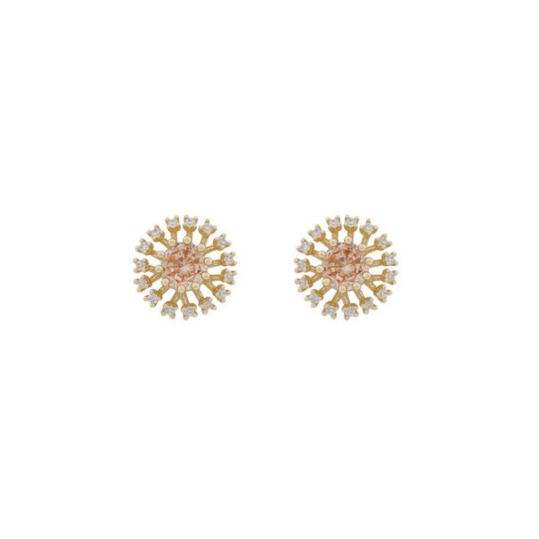 Snö Of Sweden Wiz Small Earrings Gold/Champagne 11mm