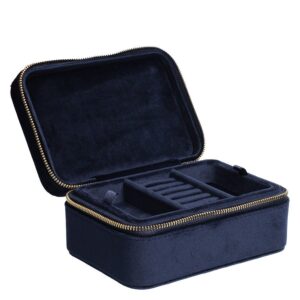 DARK Velvet Jewellery Box Navy Blue