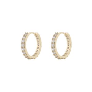 Snö Of Sweden Ellie Stone Ring Earring Gold/Clear